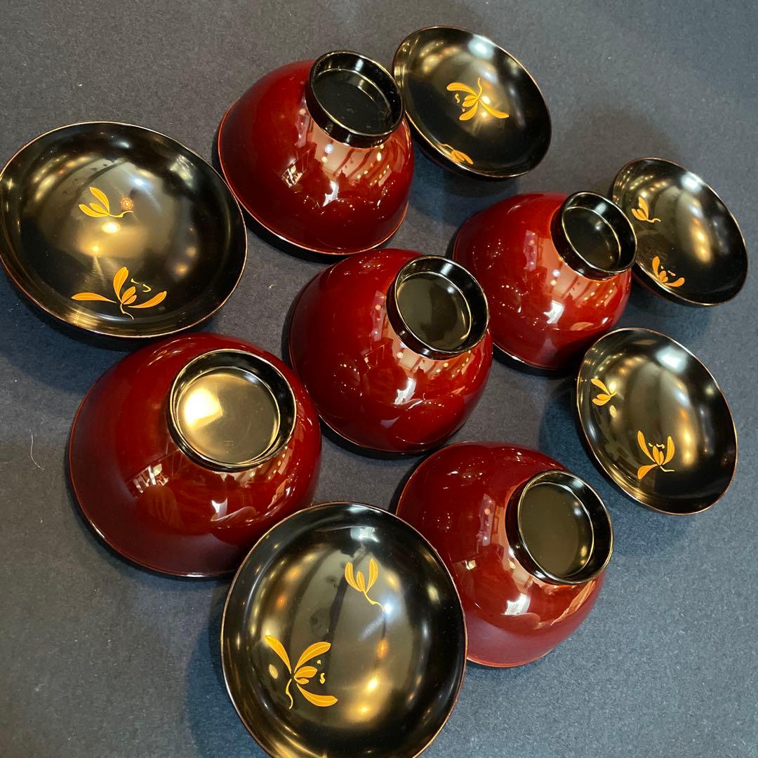 『堅牢で布着』の「木製 輪島塗 溜塗」【吸物椀】五客セットです。※吸物椀　漆器