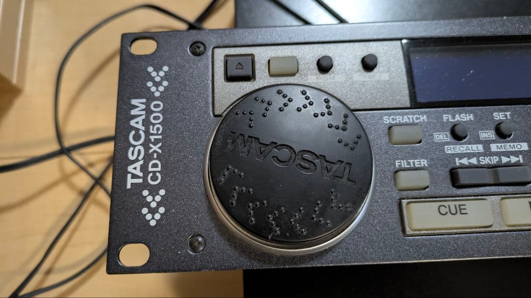 TASCAM CD-X1500 CDデュアルプレーヤー