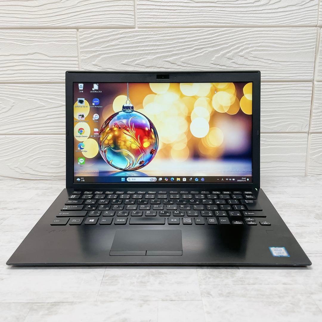 超軽量✨高性能8世代 ノートパソコン SSD VAIO カメラ A4 持ち運び