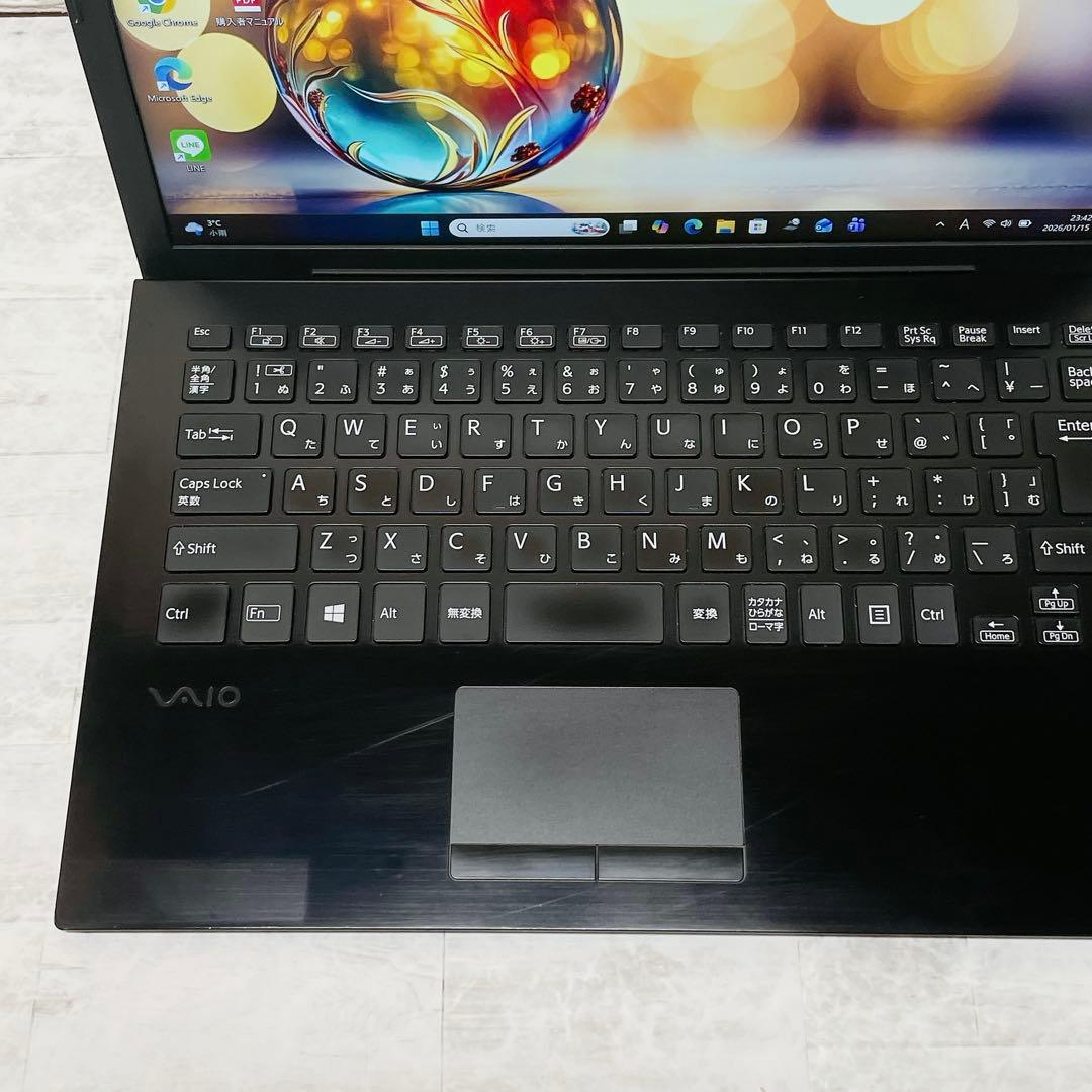 超軽量✨高性能8世代 ノートパソコン SSD VAIO カメラ A4 持ち運び