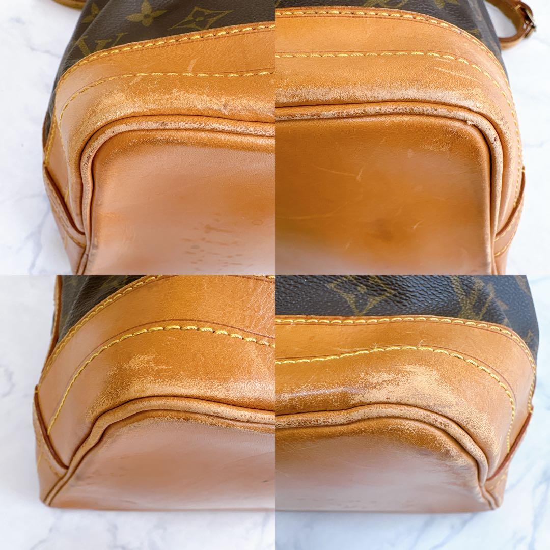 【希少】ルイヴィトン　モノグラム　巾着　ショルダーバッグ　ノエ ヌメ革