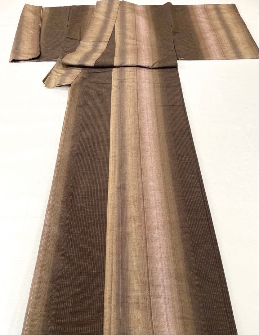 【しつけ付き未使用】彩縞紬 正絹 ◇秋冬におすすめカジュアルなお出かけに
