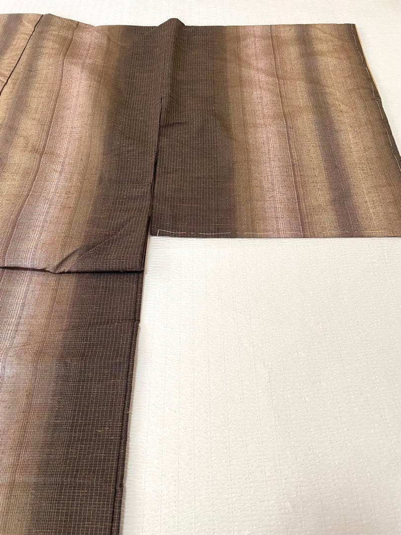 【しつけ付き未使用】彩縞紬 正絹 ◇秋冬におすすめカジュアルなお出かけに