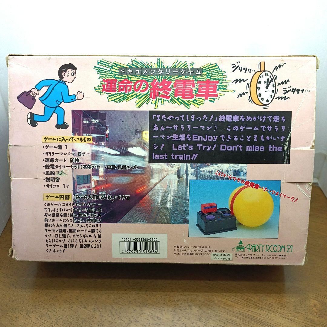 【レトロ・新品未開封・ヨネザワ】 運命の終列車　ドキュメンタリーゲーム