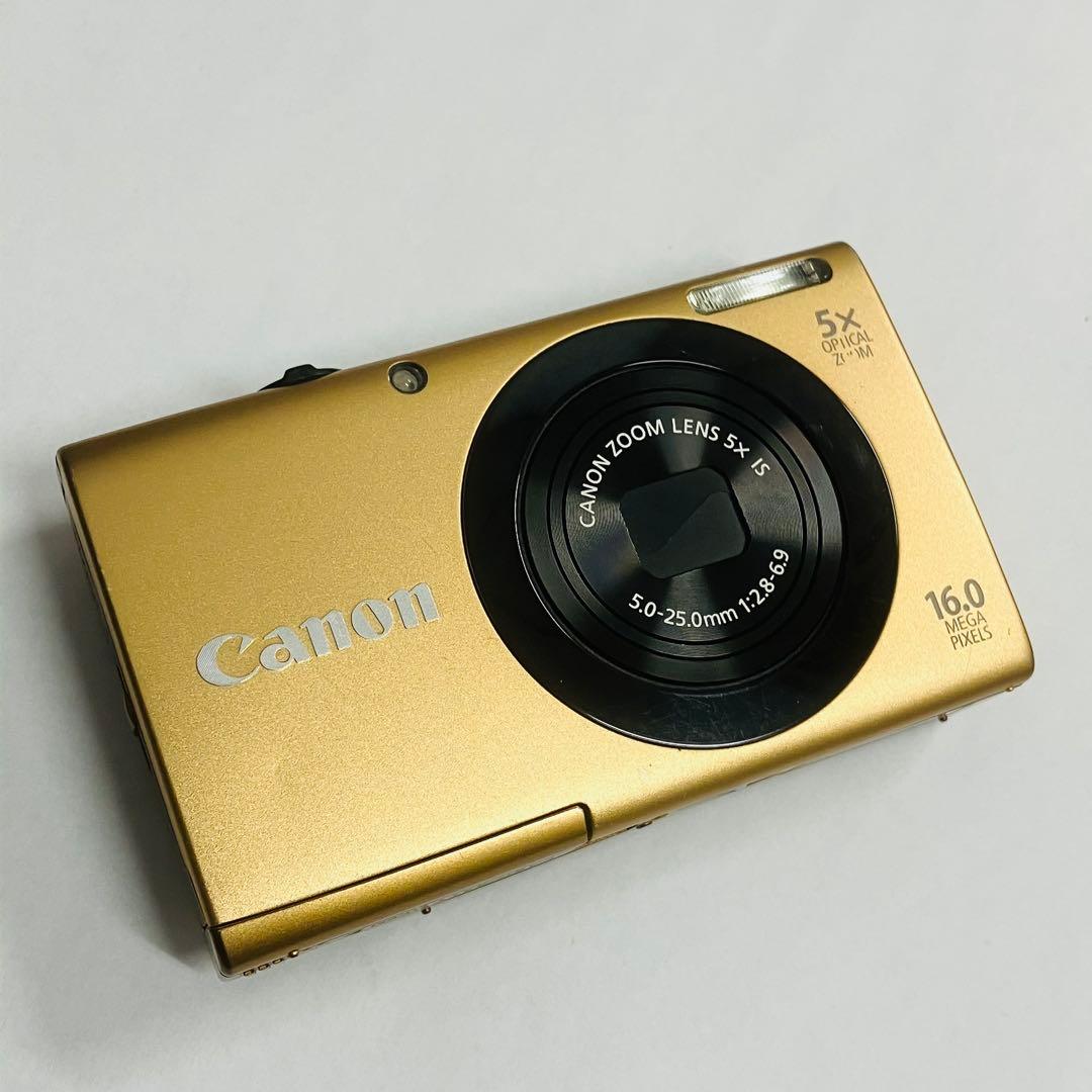 Canon PowerShot A3400 IS ゴールド キャノン デジカメ