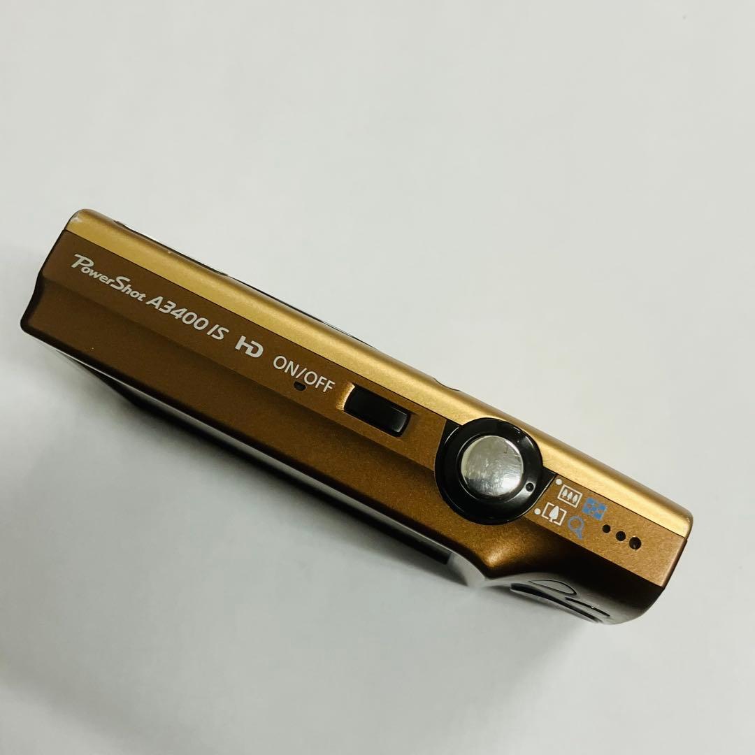 Canon PowerShot A3400 IS ゴールド キャノン デジカメ