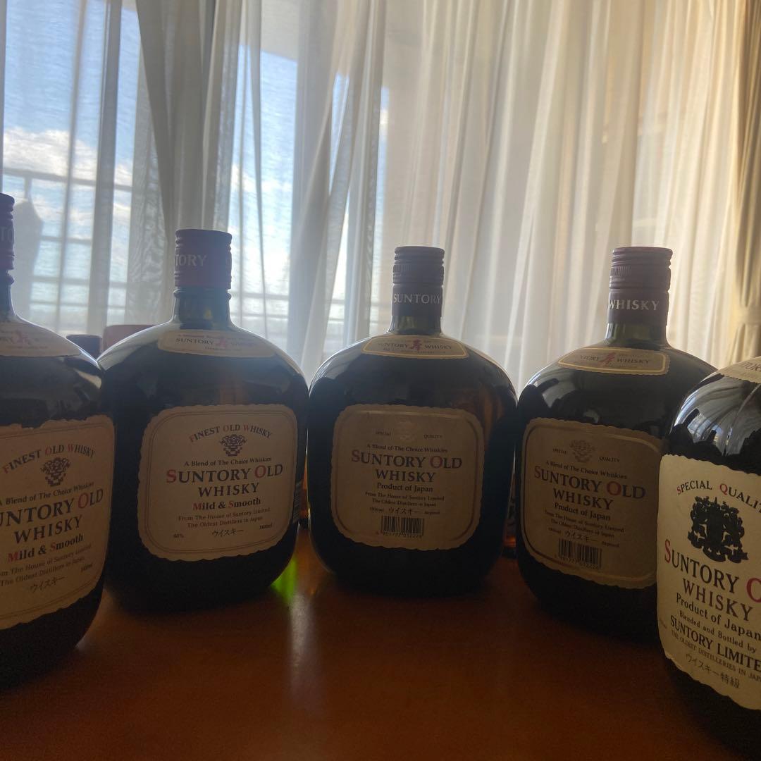 サントリーオールド、レアボトル5本セット1400.1500.1520