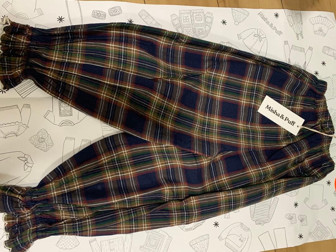 ボトムス・スパッツ misha and puff zuzu pant 5y ink plaid