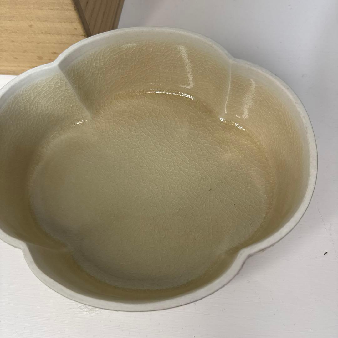 橋本陶正山 薩摩木瓜形食籠 薩摩焼 栞 共布 共箱 茶道具