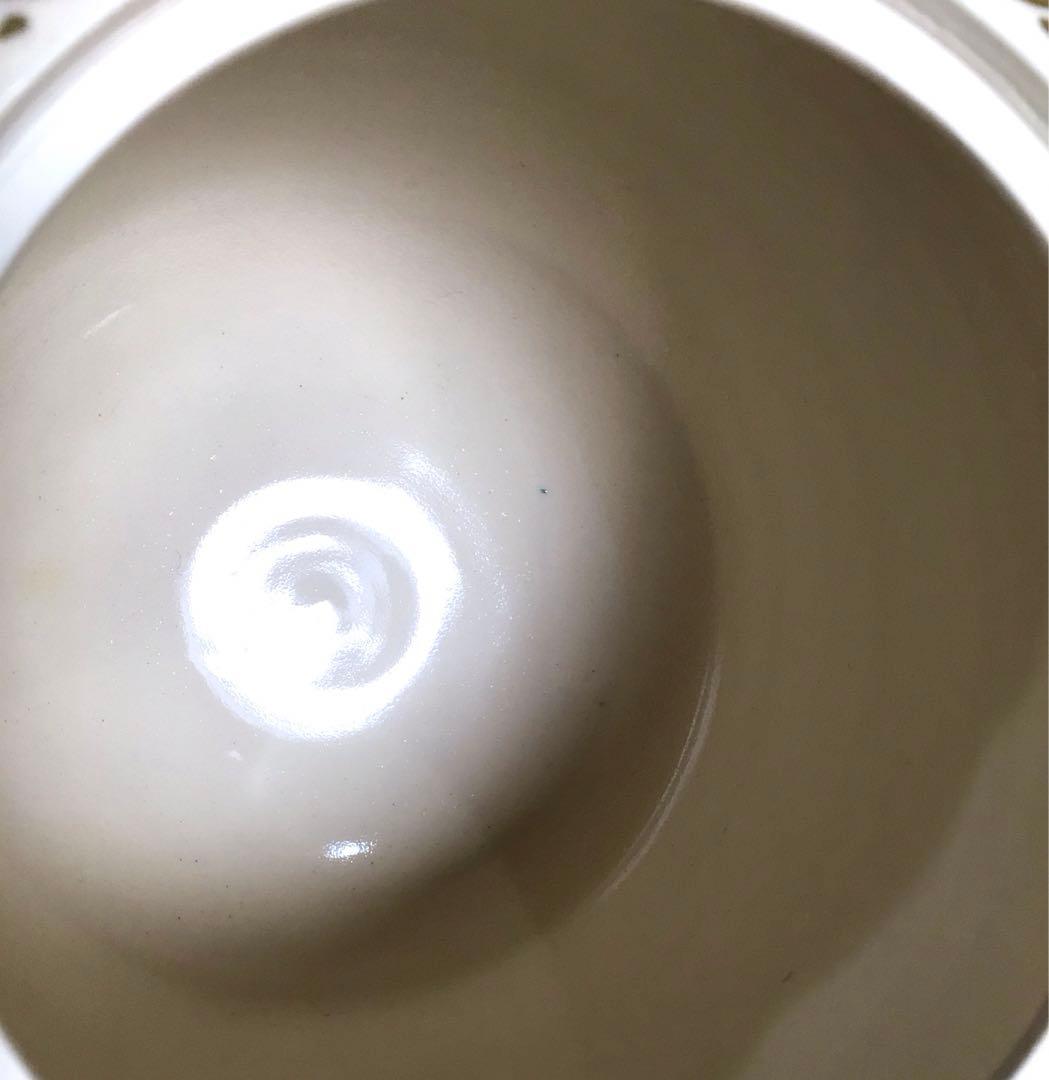 Ｎ９９６　水指　『鳴滝窯　橋本城岳造』『金彩色絵春秋草花文』　共箱　茶道具