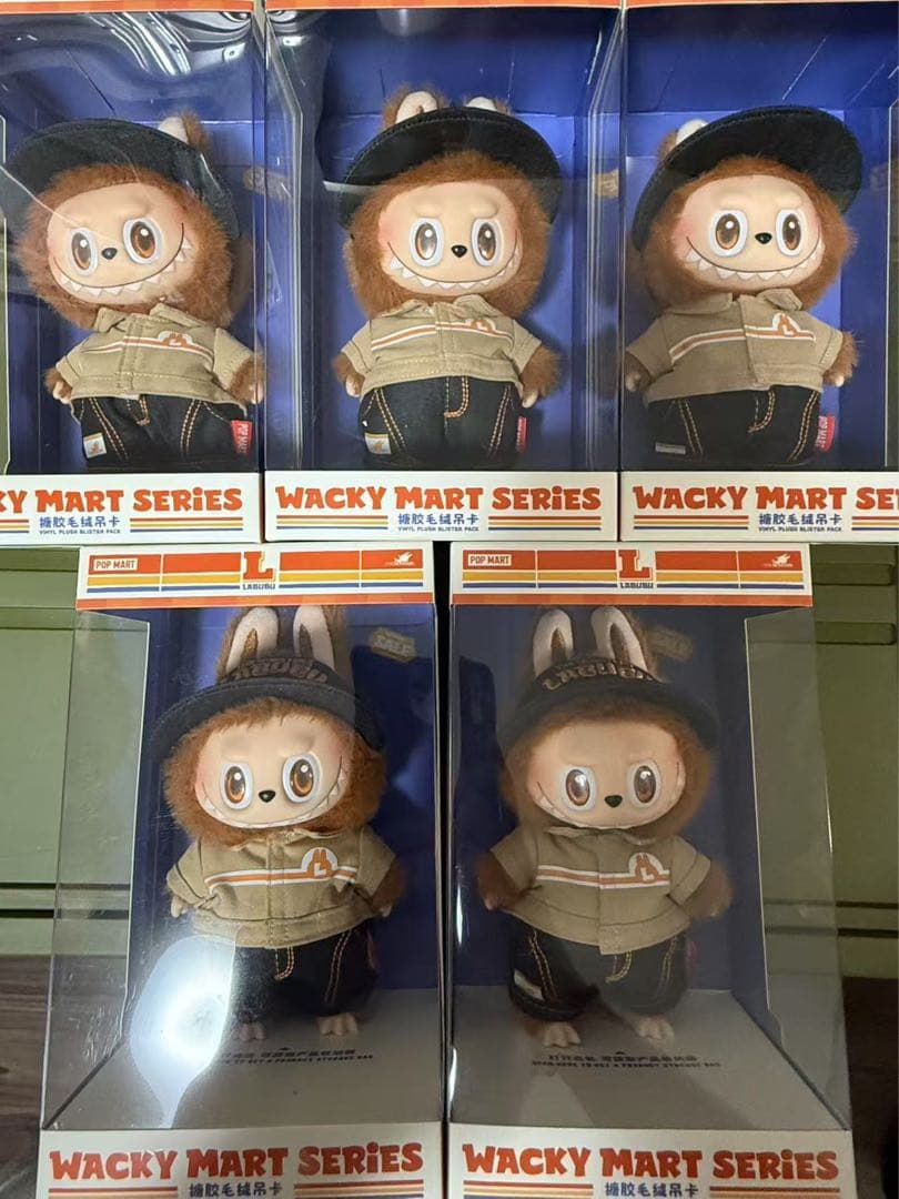 Labubu Wacky Mart Series ぬいぐるみペンダント合計5個