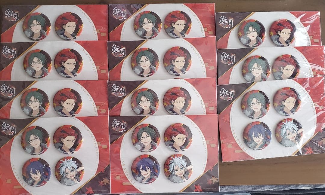 あんスタ 紅月 新生紅月 缶バッジ 蓮巳敬人 鬼龍紅郎 神崎颯馬 滝維吹