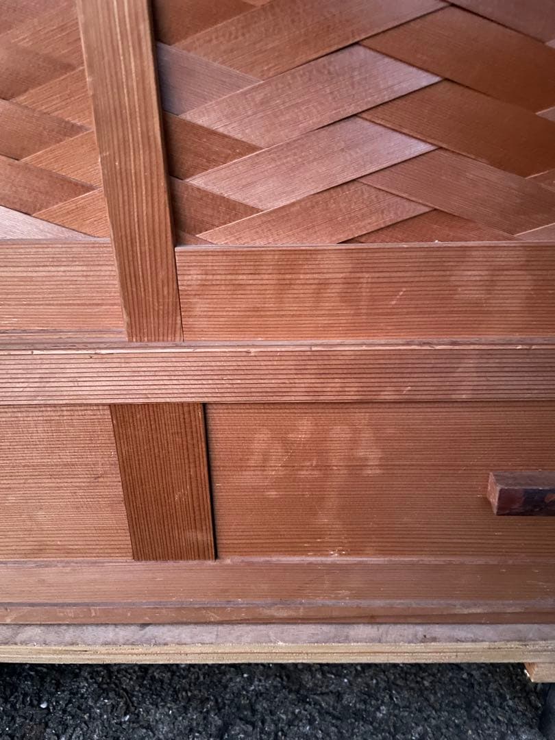 伝統工芸 茶道具　置水屋　水屋箪笥　網代引戸　茶箪笥