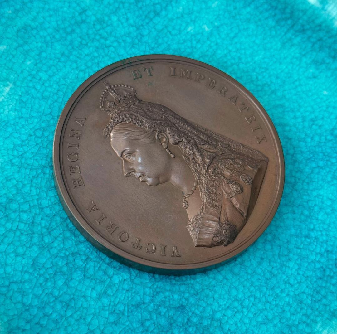 専用手配品　1887ヴィクトリア ゴールデン ジュビリー 大型 ブロンズ メダル