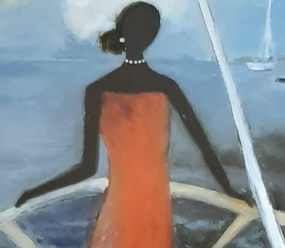 高山彩花、「海」、希少画集の額装画、四季、風景、人気作品