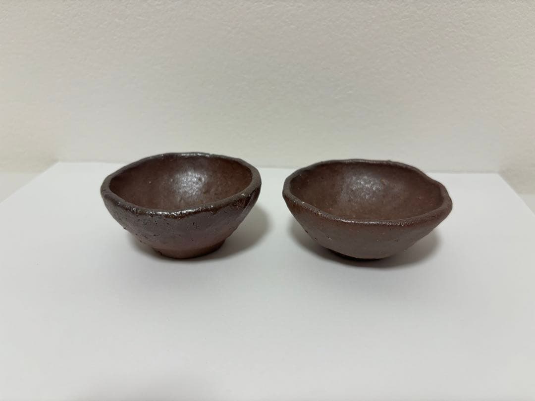 ⑦備前焼 宝瓶  宝瓶セットぐい呑 湯呑み 酒杯 湯冷まし 手びねり 登り窯 竹