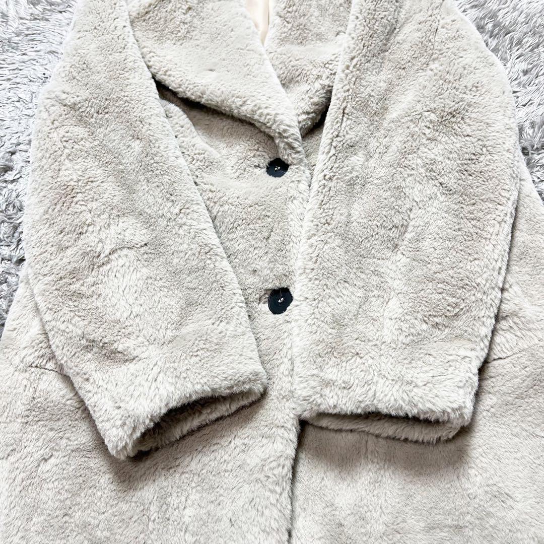 ZARA レディース テディベアコート エコファー XS 使用感のない美品