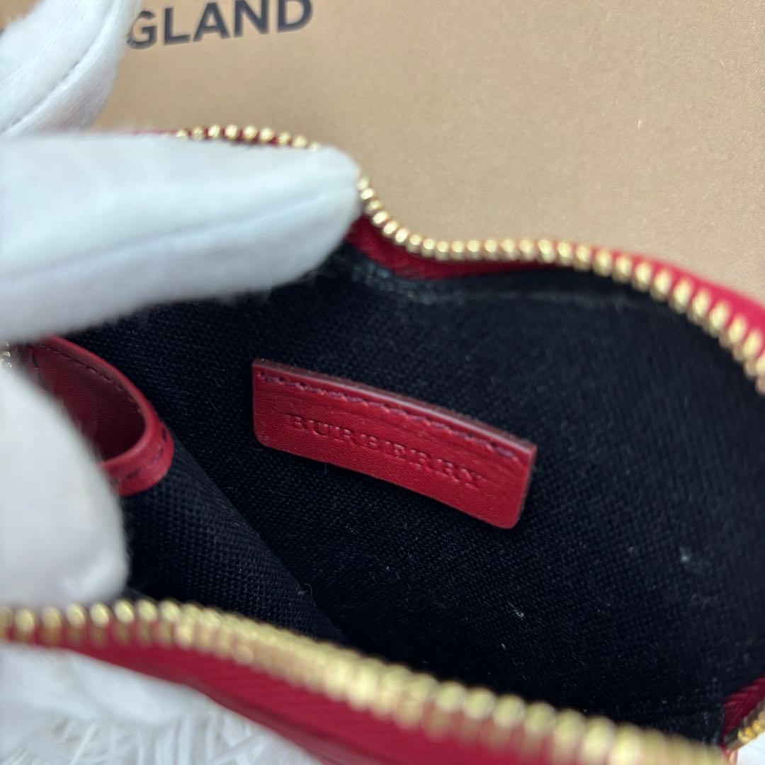 Burberry ケース　ハート　チャーム　レザー　ナイロン　ノバチェック