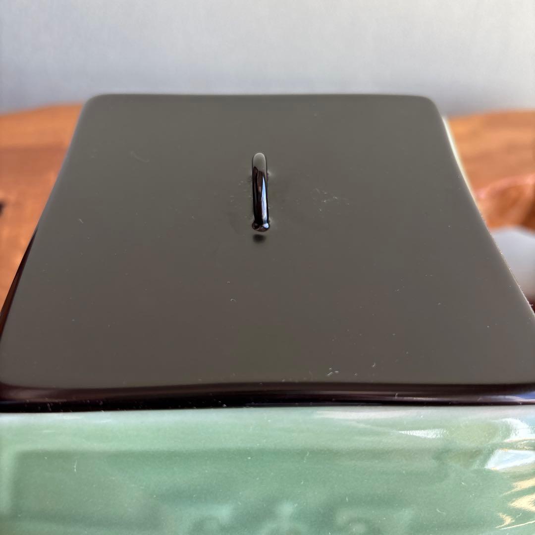 手塚玉堂 青磁 鎧櫃水指 茶道具 共箱