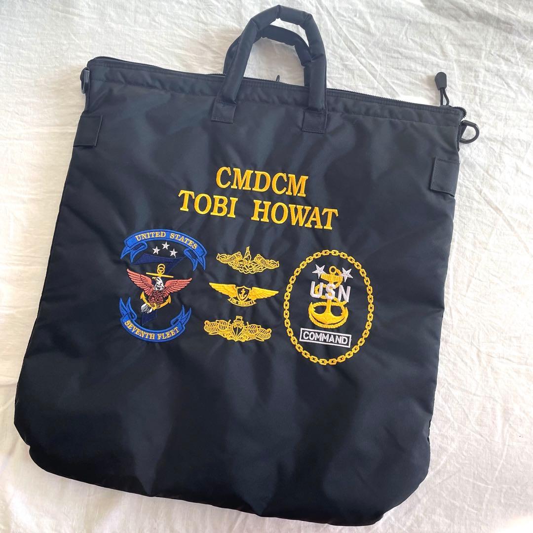 アメリカ海軍 US NAVY 刺繍 ヘルメット バッグ