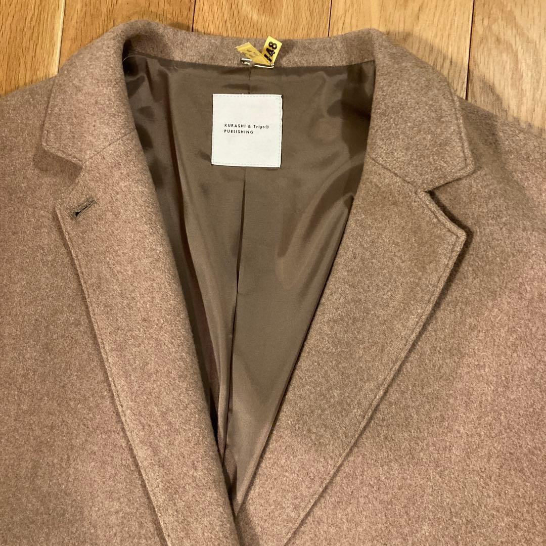 北欧暮らしの道具店　かろやかチェスターコート　　ブラウン