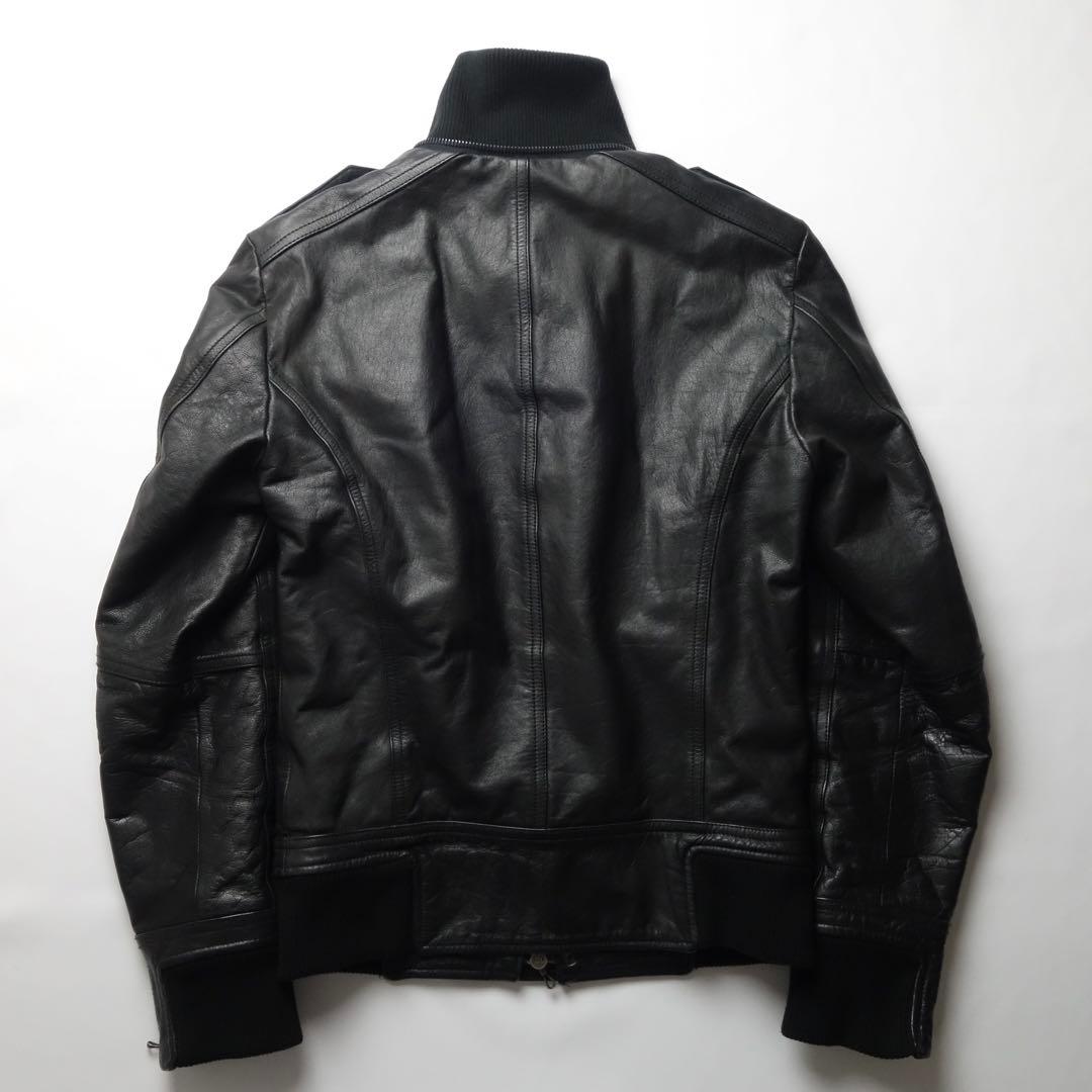 ジャケット・アウター 00s SHELLAC Cow Military Leather Jacket