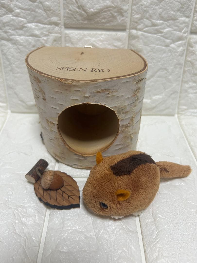 【希少】やまね工房 ぬいぐるみ　巣穴　白樺　 清泉寮