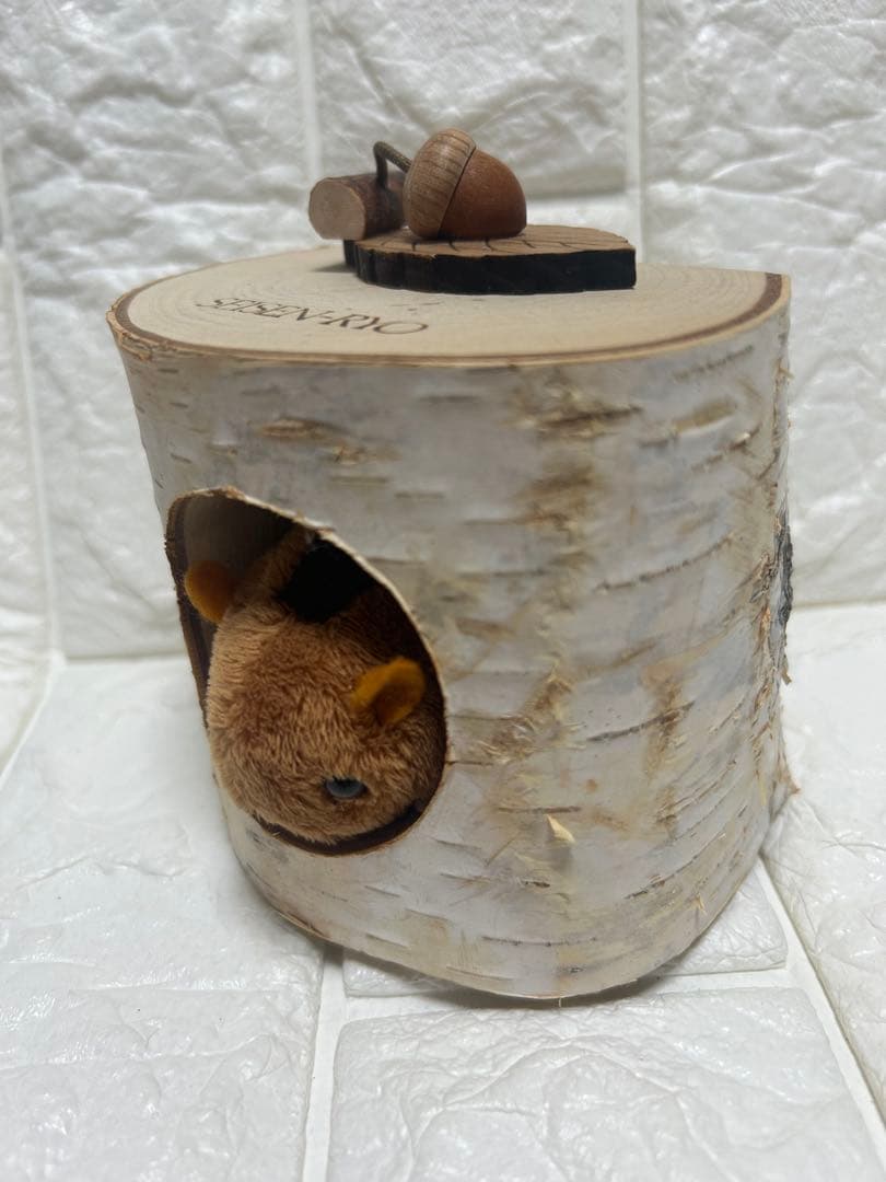 【希少】やまね工房 ぬいぐるみ　巣穴　白樺　 清泉寮