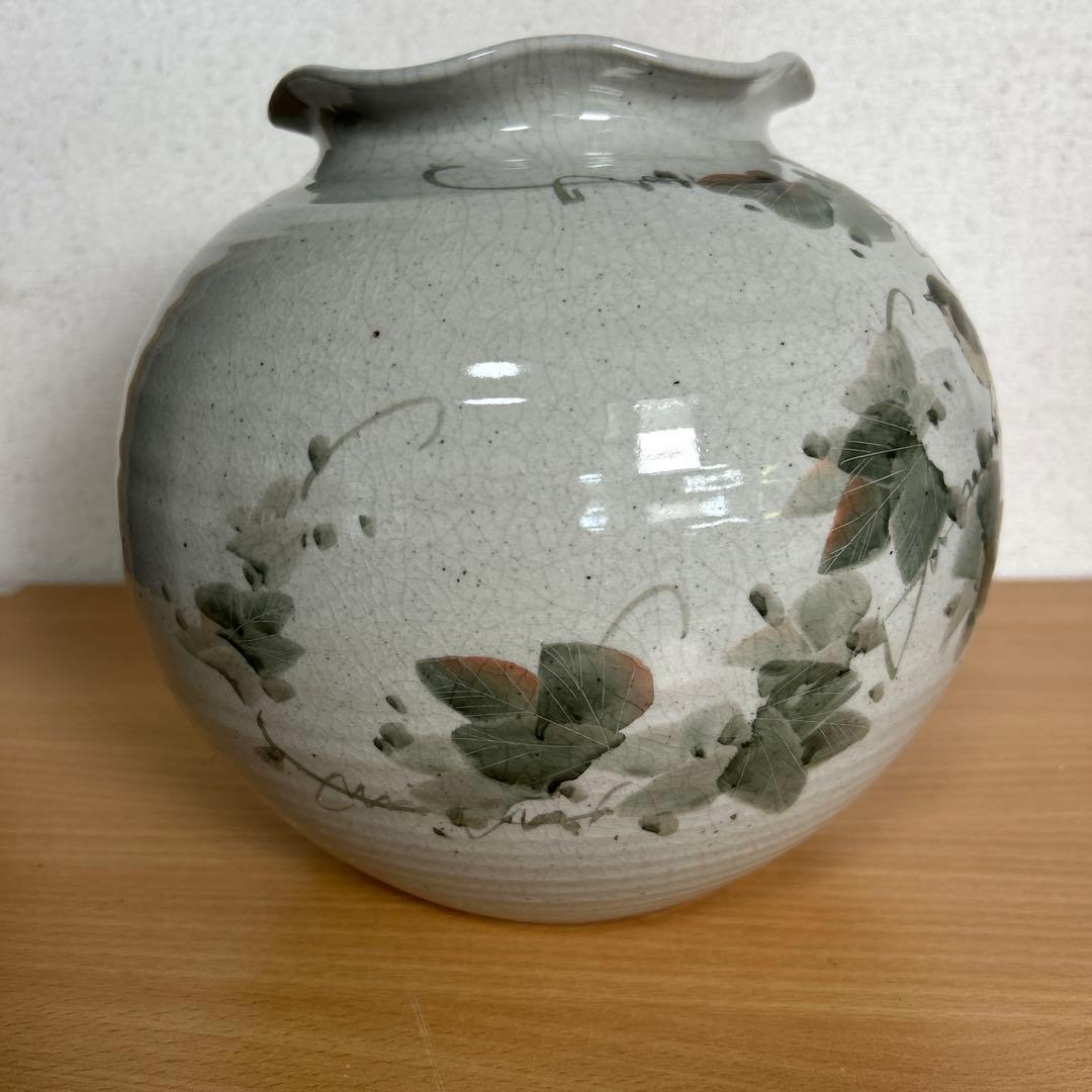 自宅保管品美品　中村陶志人　外志人氏作【九谷焼】伝統工芸 陶志窯 花瓶 花器