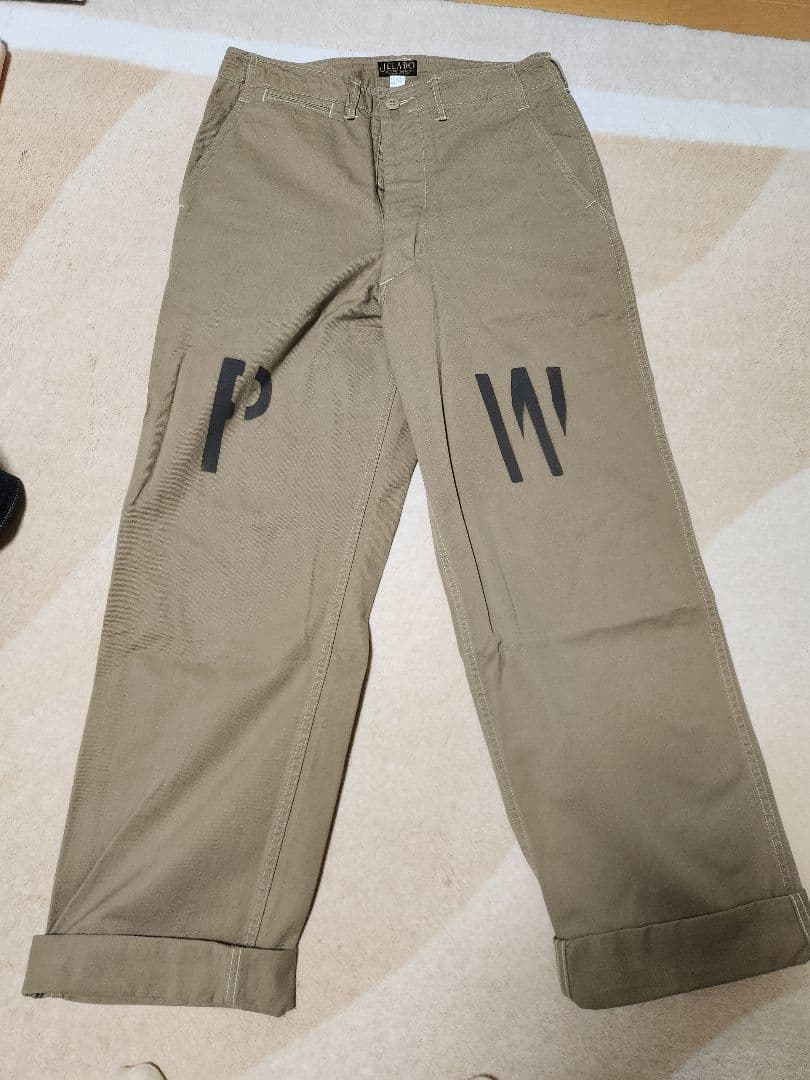JELADO PWロゴ入りベージュチノパン Mサイズ