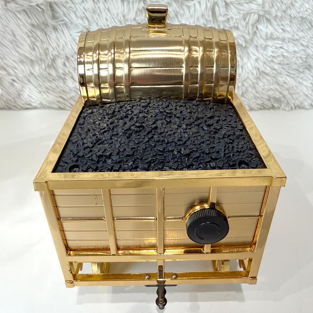 美品 ロバート・スチーブンソン 蒸気機関車 ロケット号 置時計 ケース付 レトロ