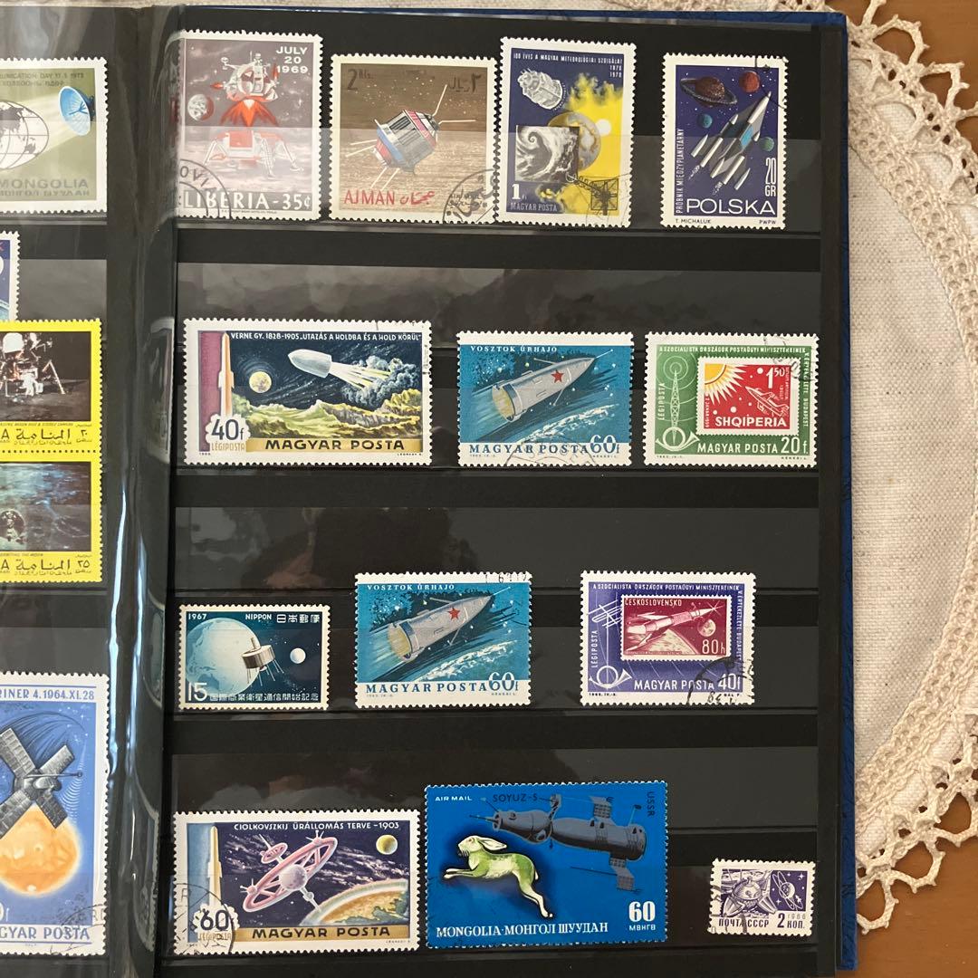 日本、世界の古切手コレクション　古いハガキ３枚　戦前　切手アルバム