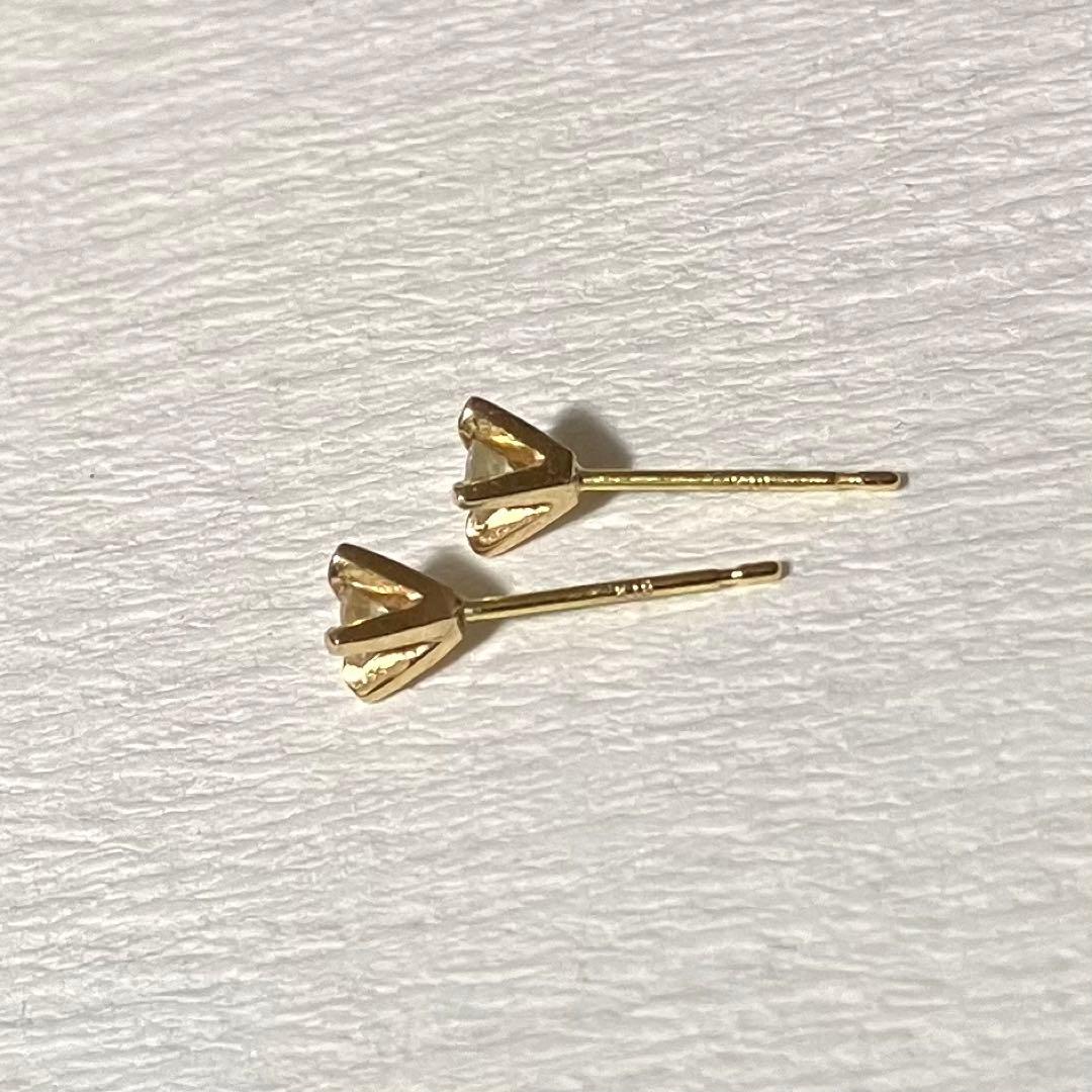 【美品】クロチェ　cloche　ダイヤピアス　K18