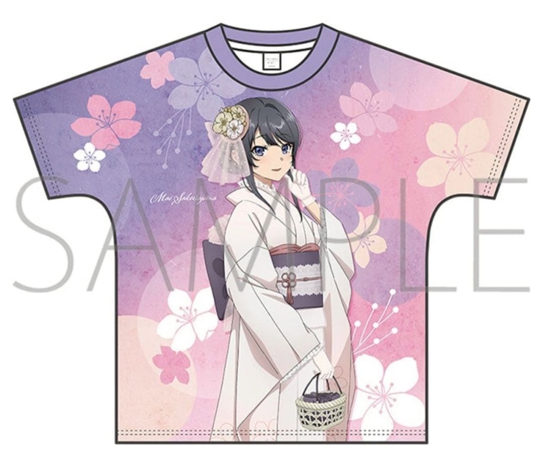 5-1122-16 青春ブタ野郎　桜島麻衣　フルグラフィックTシャツ