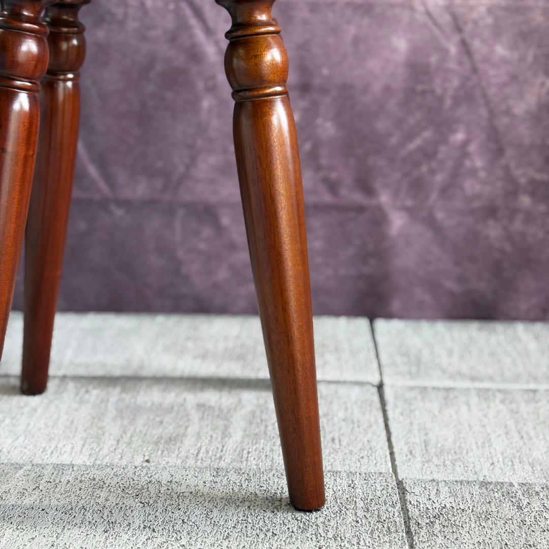 スツール 葡萄園 マホガニー無垢材 GP617 丸椅子