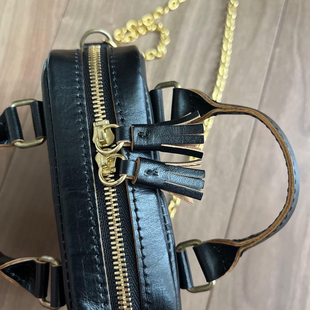 R&D.M.Co- オールドマンズテーラー ミニミニレザーボストンバッグ 美品