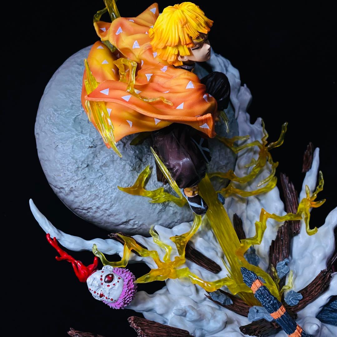鬼滅の刃【我妻善逸 雷の呼吸 壱ノ型・霹靂一閃 六連】ジオラマスタチュー