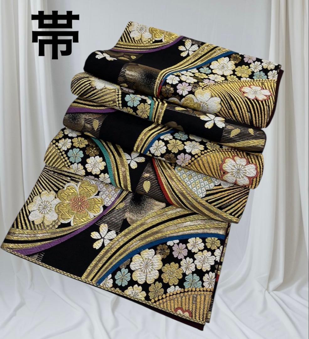 ❣️期間限定お値下げ❣️(5379夏) ✿ 振袖フルセット ✿ 四季の花 金駒刺繍