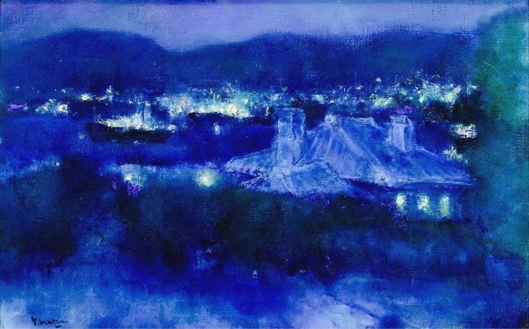 松井叔生　油彩画　原画