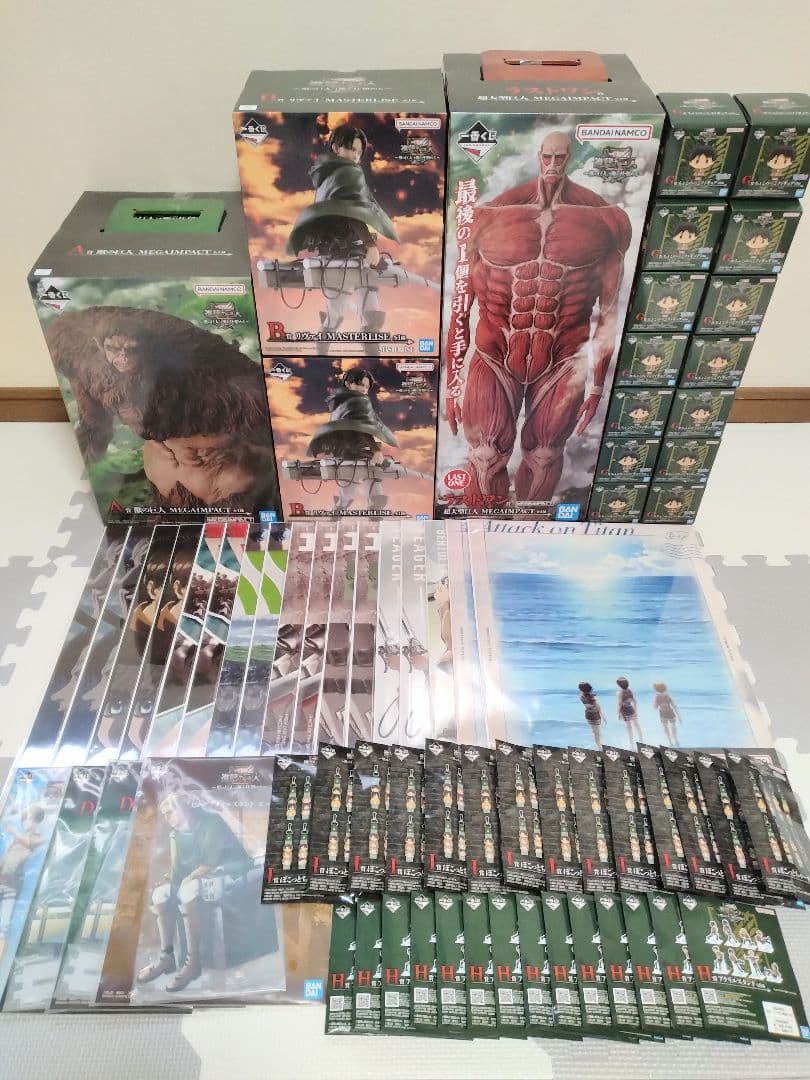 一番くじ 進撃の巨人 ～獣の巨人は俺が仕留める～ 1ロット 67点コンプリート