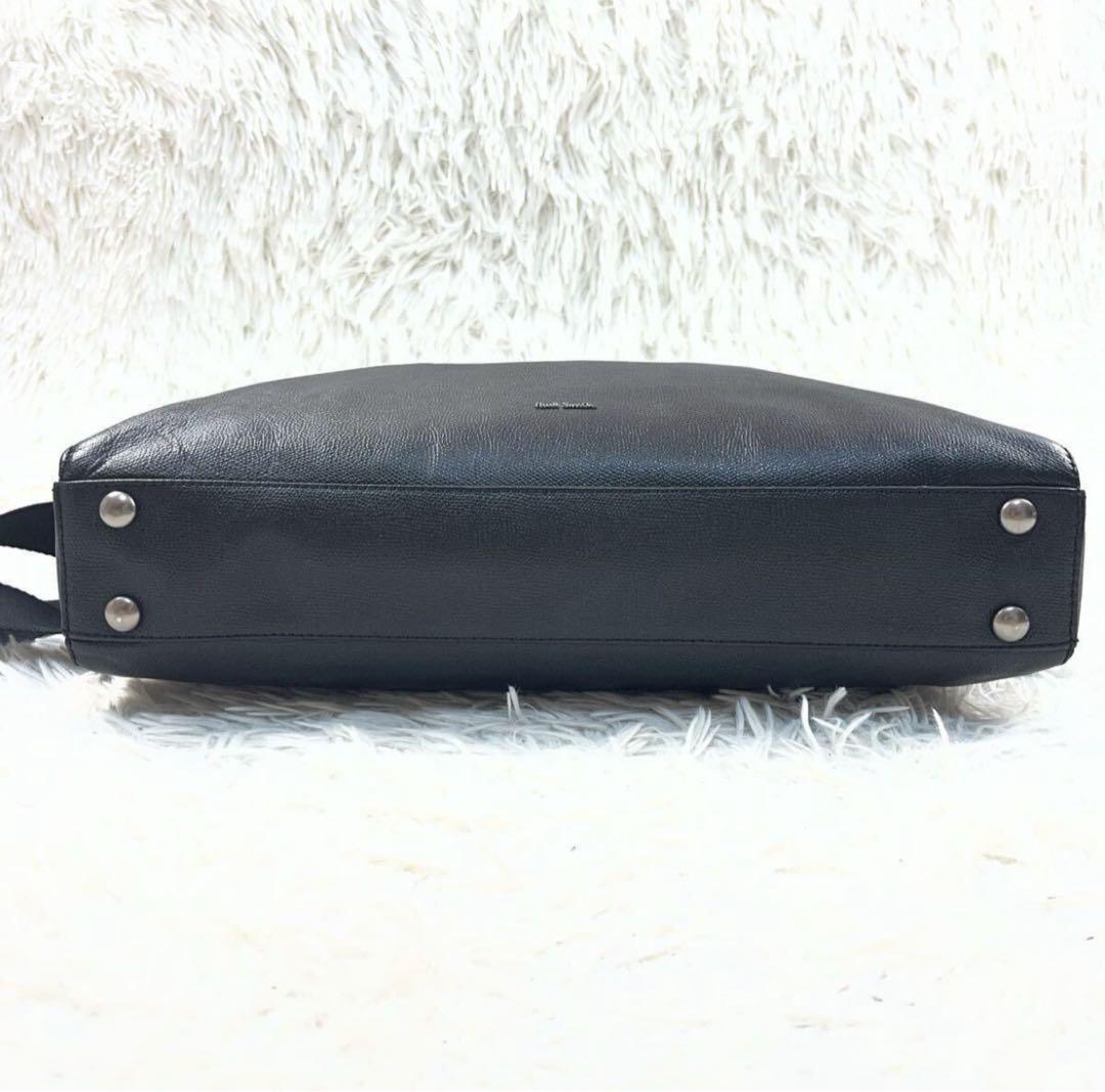 Paul Smith 2way レザー シボ革 斜め掛け A4 メンズ 黒
