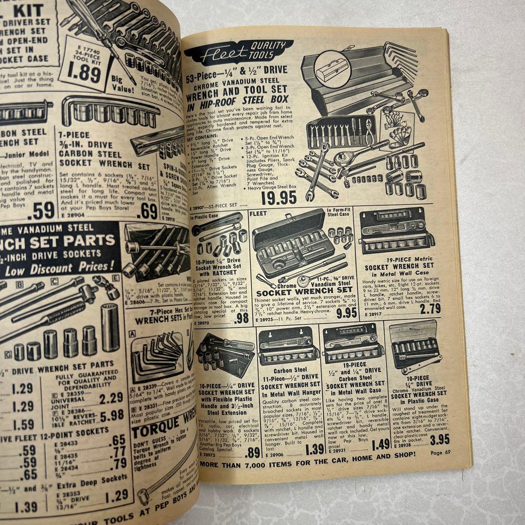 1962 年ビンテージPep Boys カタログ１冊