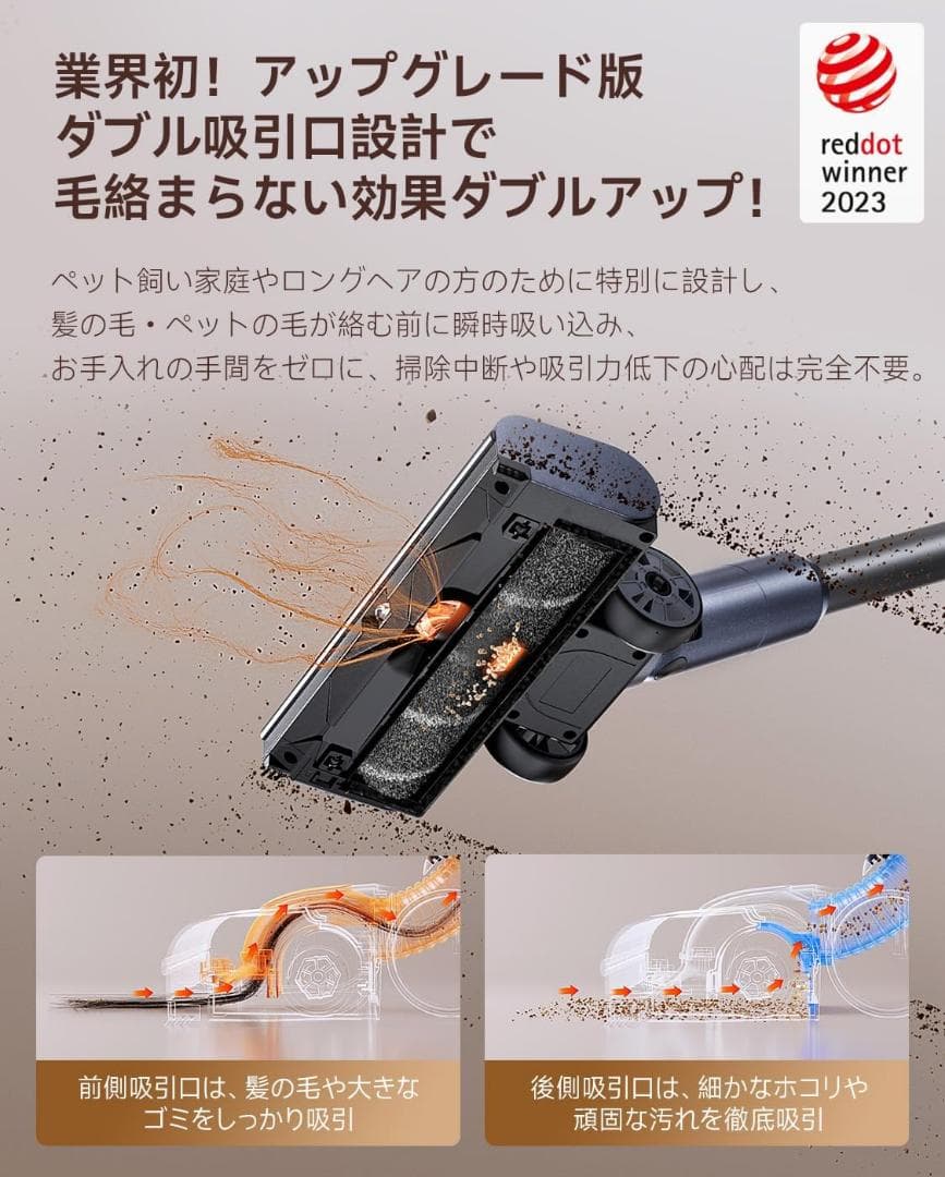 uwant掃除機 コードレス⭕️自動ゴミ収集⭕️充電.収納.ゴミ収集3in1ドック付