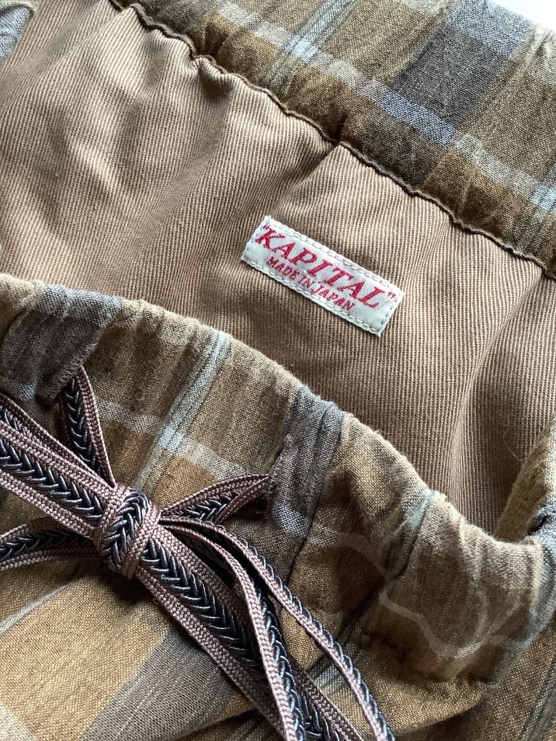 キャピタル　ブラウン系パッチワーク　キュロット新品