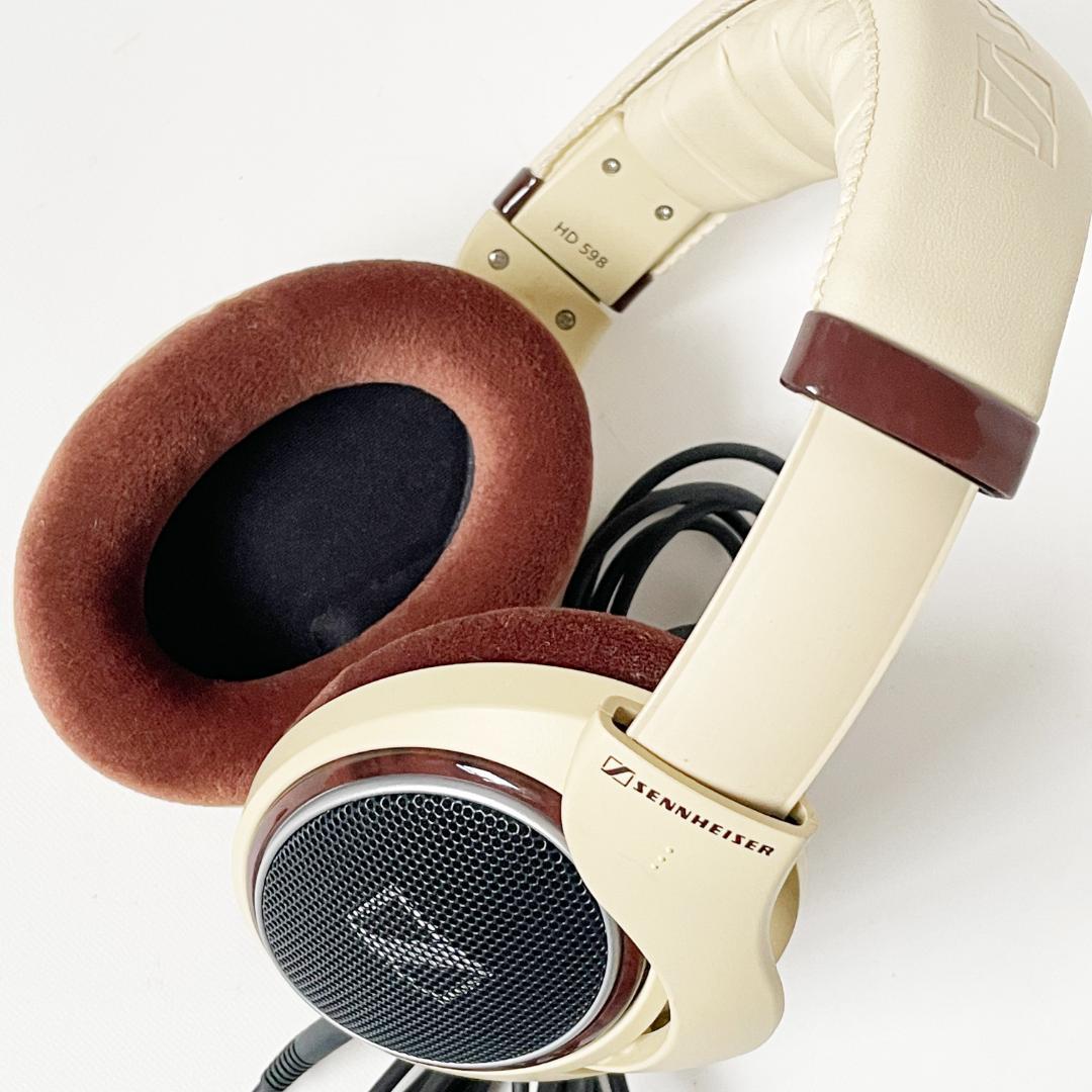 きれい ゼンハイザー HD598 有線ヘッドホン プリン