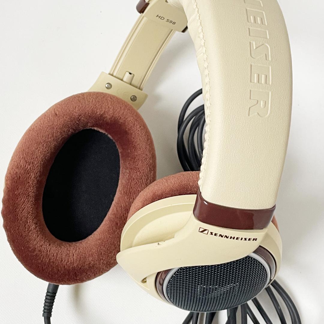 きれい ゼンハイザー HD598 有線ヘッドホン プリン