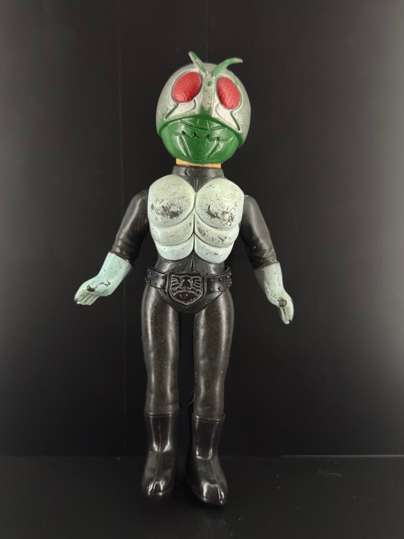 仮面ライダー 旧バンダイ ジャンク ソフビ 面取れ