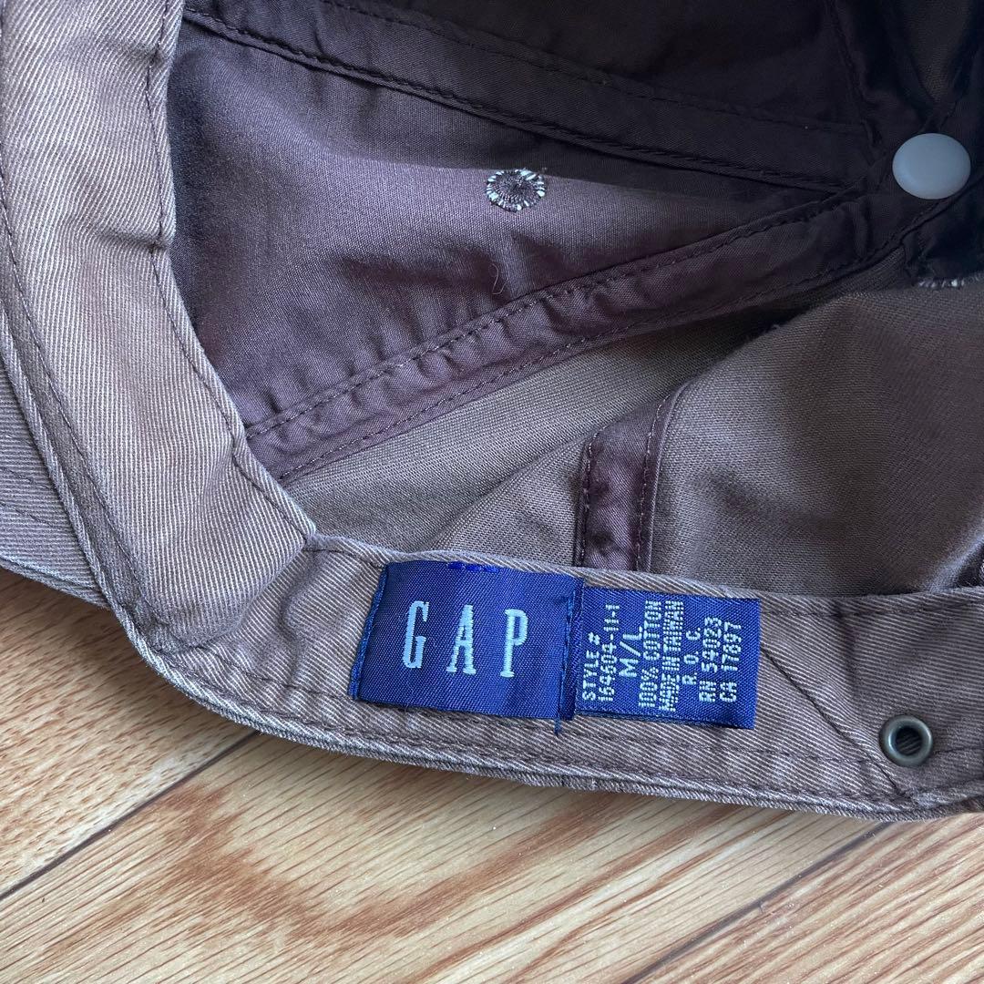 90s GAP 6パネル キャップ 茶色