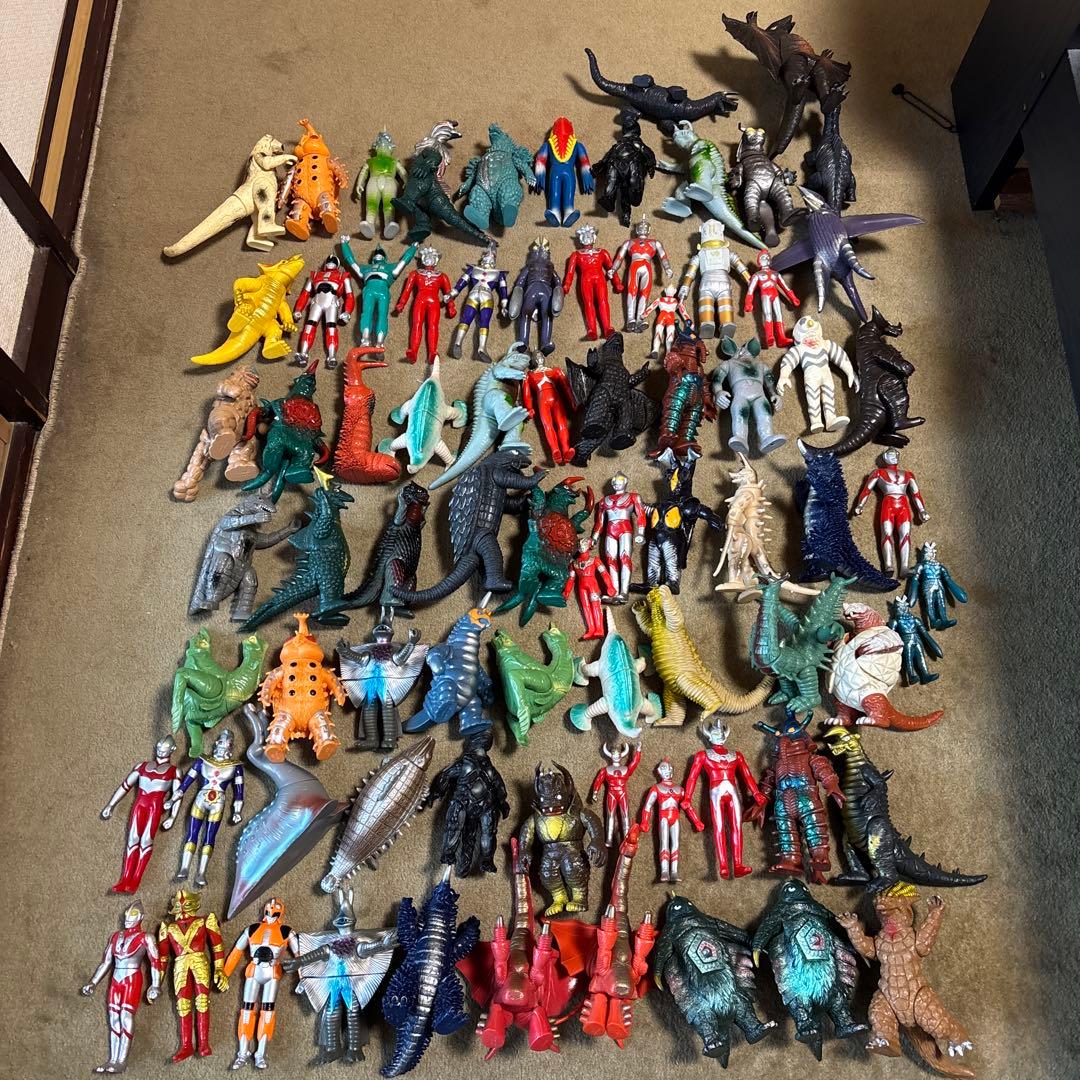 ウルトラマンソフビ　78体セット　ウルトラマン、怪獣、ガメラなど