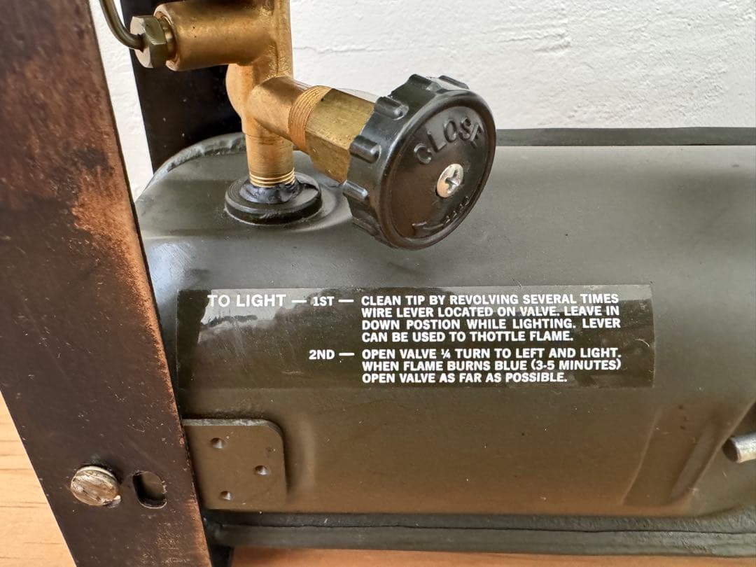 ケ*ウ様 US SMP 1980 STOVE GASOLINE BURNER